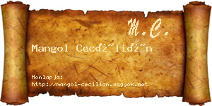 Mangol Cecílián névjegykártya